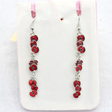Red Dripping Earrings Jewelry Women