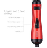 Professional Hair Dryer Rotary Brush Machine 2 in 1 Multifunction Hair Curler Curling Iron Wand Styling Tools