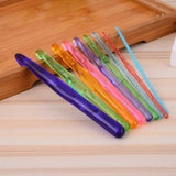 9 Pcs/Set Multi-color Plastic Knitting Needles Crochet Hook