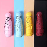 Capsule Umbrella 50 Off Black Rubber Umbrella Ultra-light Mini Pocket Sun Protection Umbrella Sun Umbrella