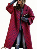 Lady's Multi -color Long-sleeved Coat