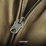 Летная куртка с хлопковой подкладкой и ретро-лацканами