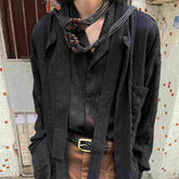 Long Sleeve Jacket with Splicing Belt