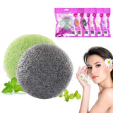 Konjac Sponge For Washing Face Round Konjac Konnyaku Sponge Facial Cleansing Exfoliator Bathing Puff Face Wash Puff