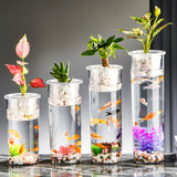 Living Room Micro Landscape Desktop Ecological Pot Transparent Plastic Creative Decoration Fish Tank