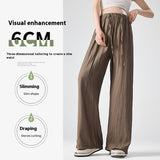 Maternity Pants Summer Drawstring Leisure Straight-leg Pants