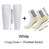 Sports Soccer Socks Knee Pad Mid-calf Glue Dispensing Non-slip