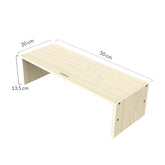Monitor Increase Rack Adjustable Desktop Storage Computer Base Wooden Bracket Rack
