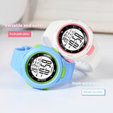 Мода Pin Buckle Luminous Waterproof PU Тасмаро Watch электронӣ донишҷӯӣ