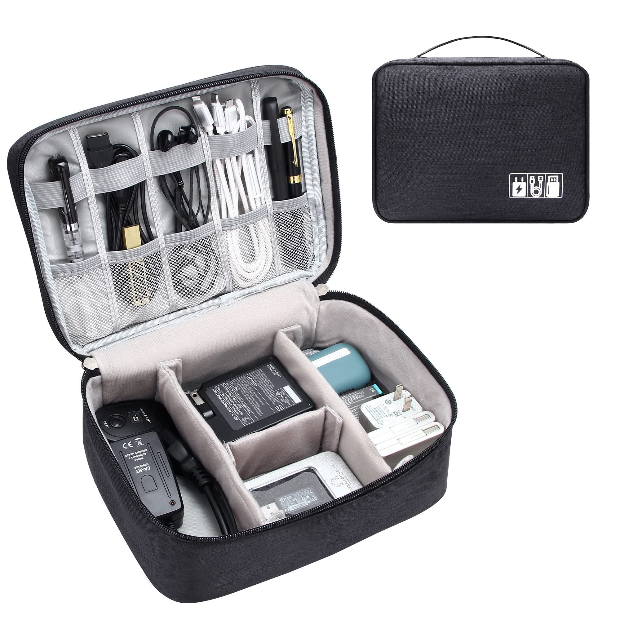 Electronics Organizer Travel Cable Organizer Bag Waterproof Portable Digital Storage Bag Electronic Accessories Case Cable Charger Organizer Case Electronics Organizer Travel Cable Organizer Bag Waterproof Portable Digital Storage Bag Electronic Accessories Case Cable Charger Organizer Case