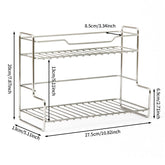 Kitchen Double-layer Storage Rack Seasoning Rack Bathroom