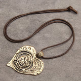 Simple Heart-shaped Metallic Senior Love Necklace