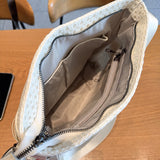 Mesh Crossbody Patch Large Capacity Simple Shoulder Bag