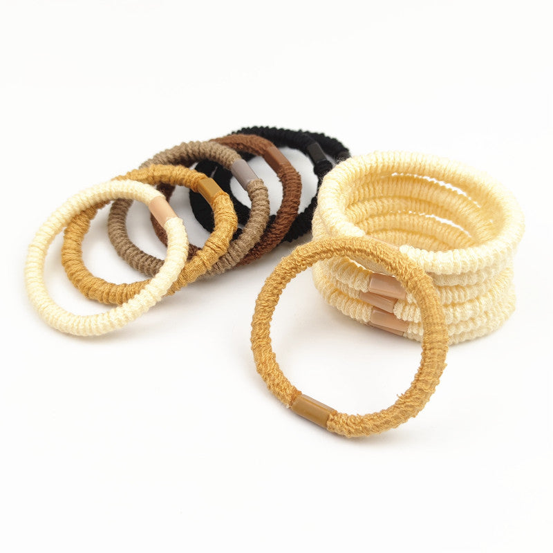 Simple High Elastic Hair Band For Women Hair Tieshair Bands Smaller Leather Sheath Hair Accessories Simple High Elastic Hair Band For Women Hair Tieshair Bands Smaller Leather Sheath Hair Accessories