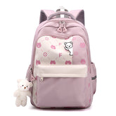 Schoolbag Lightweight And Large Capacity Elementary School Student Cute Bear Backpack