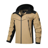 Мужская ветрозащитная куртка с капюшоном
