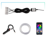 Light Guide Fiber Optic Mobile Phone APP Controls Colorful Car Atmosphere Lights