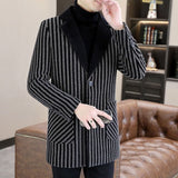 Autumn-winter high-quality men's medium-length coat