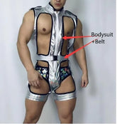 Silver Future Technology One-piece Costume