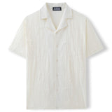 Summer Men's Shirt with Cuban Collar