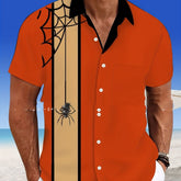 Мужская повседневная рубашка с 3D-принтом на воротнике