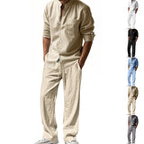 Casual Breathable Long Sleeve Beachwear with Pants