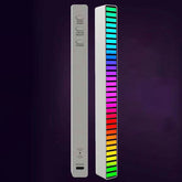 New Car Sound Control Light RGB Voice-Activated Music Rhythm Ambient Light With 32 LED 18 Colors Car Home Decoration Lamp