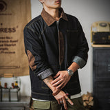 Workwear Retro пуртазоди Safari куртаат шуста Denim куртаат пуртазоди Гуи Mens Fashion Brand ҷомаи