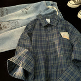 Мужская летняя рубашка с короткими рукавами в американском стиле