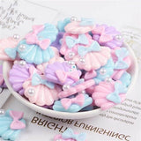 10Pcs Flatback Resin Shell Resin Cabochon For Scrapbooking