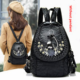 Backpack Ladies Dual-use Chest Bag Soft Leather