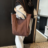 Retro Large Capacity All-match Shoulder Underarm Bag Matte Leather Tote Bag