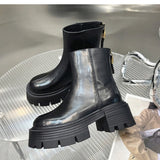 Autumn And Winter Korean Style Thick Bottom Chunky Heel Short Tube Fashion Boots Children