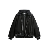 Retro Hooded Jacket by American Washing Heavy Industry Stitching