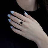 Crystal Handmade Multi-color Stone Color Retaining Ring