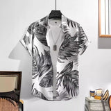 Men's Loose Casual Plain 3D Print Shirt