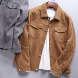 Куртка с воротником поло Свободный повседневный топ для мужчин