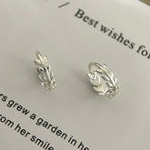 Olive Leaf Ear Clip Female Small And Simple Design Sense