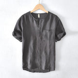 Men's Linen Short Sleeve Shirt
