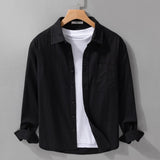 Simple solid color shirt, casual coat in artistic style