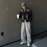 Свободное пальто с воротником-стойкой, корейский стиль, модная высококачественная джинсовая куртка