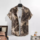 Men's Loose Casual Plain 3D Print Shirt