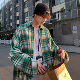 Men's Wool Plaid Long Sleeve Shirt "Early Autumn"