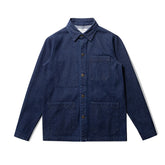 Women's Retro French Workwear Style Denim JacketWomen's Retro French Workwear Style Denim Jacket