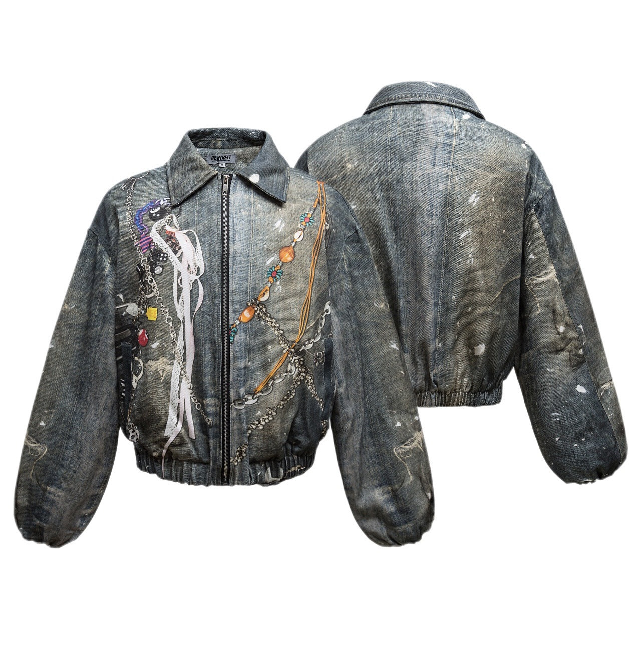 Мужская утепленная короткая и широкая куртка в американском стиле с хлопковой подкладкой Мужская утепленная короткая и широкая куртка в американском стиле с хлопковой подкладкой