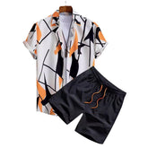 Digital Print Shirt Cardigan Casual Beachwear