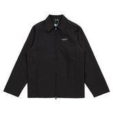 Coat with letter print on the back