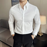 Men's Quality Fashion Plus Size Long Sleeve No Iron Shirt