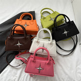 Autumn Simplicity Western Style Shoulder Crossbody Portable Small Square Bag