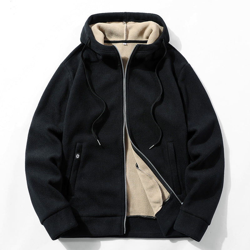 Мужская флисовая куртка с капюшоном, флисовая куртка для активного отдыха Мужская флисовая куртка с капюшоном, флисовая куртка для активного отдыха